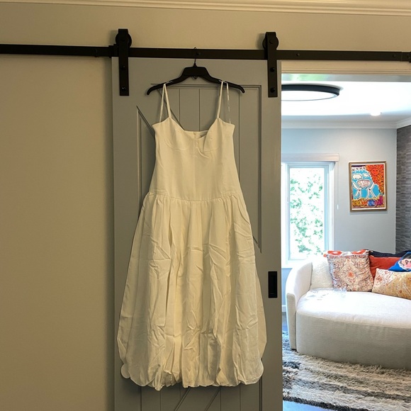 NWT Shona Joy Vento Bustier Bubble Midi Dress in Ivory - Picture 8 of 12